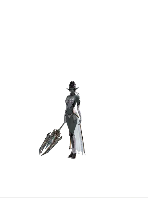 Cabrio's Hand on a female Dark Elf, front view
