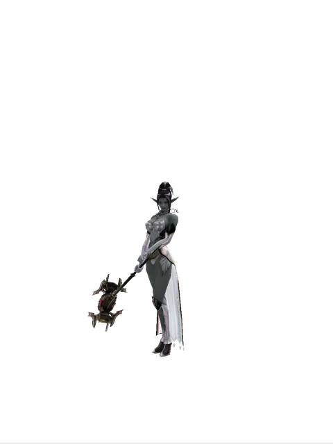 Vesper Crusher on a female Dark Elf, front view