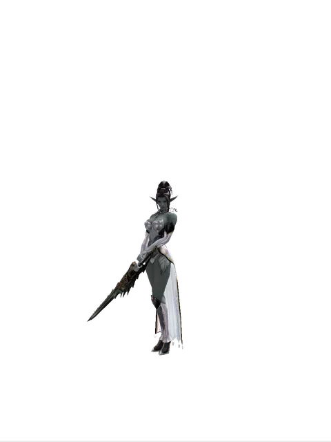 Icarus Heavy Arms on a female Dark Elf, front view