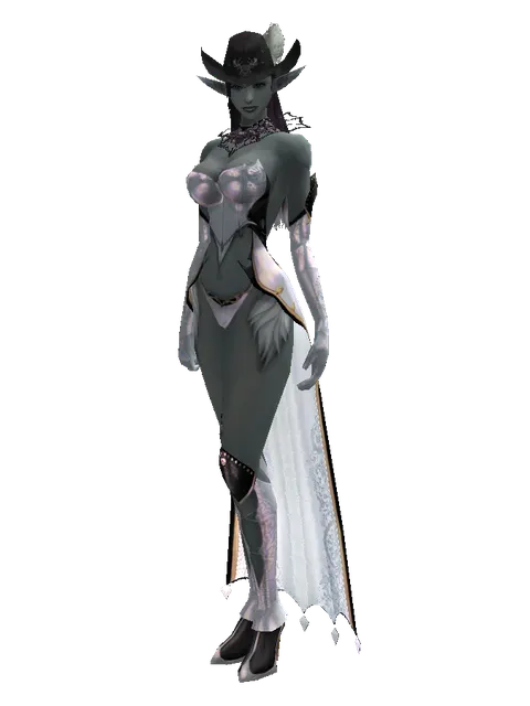 Archer Hat (?) on a female Dark Elf, front view
