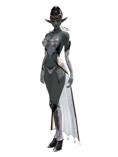 Circlet of Oren on a female Dark Elf, front view