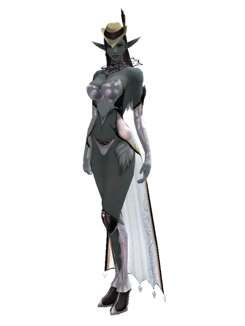Dandy Cap (?) on a female Dark Elf, front view