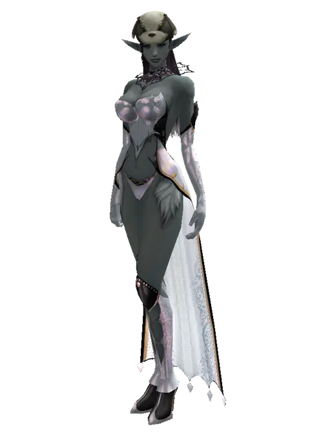 Sapsari Hat (?) on a female Dark Elf, front view