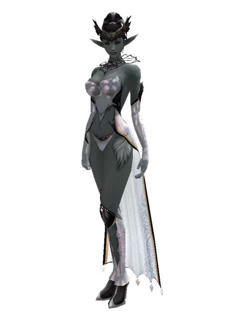 Summoner Circlet on a female Dark Elf, front view