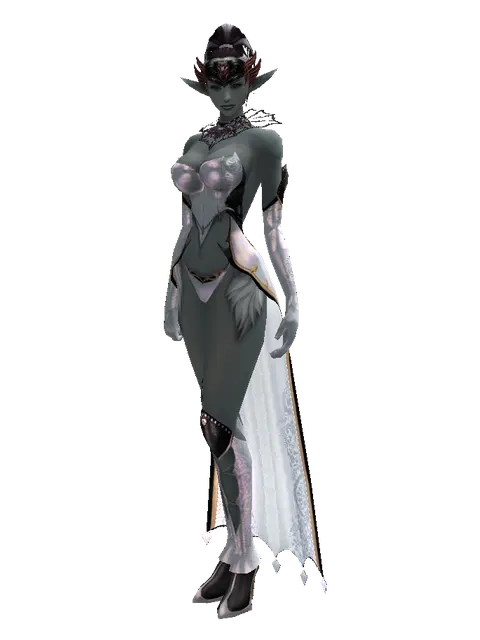 Oren Circlet of Struggle (?) on a female Dark Elf, front view