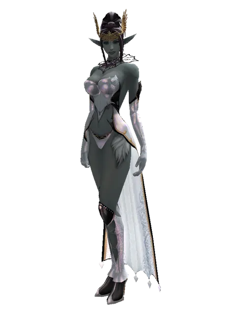 Wings of Destiny Circlet on a female Dark Elf, front view