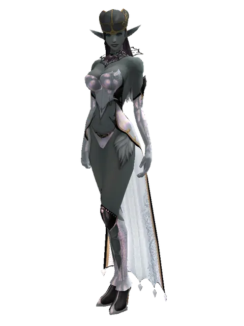 Wizard Circlet on a female Dark Elf, front view