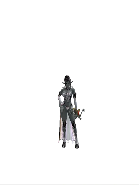 Salvation Bow on a female Dark Elf, front view
