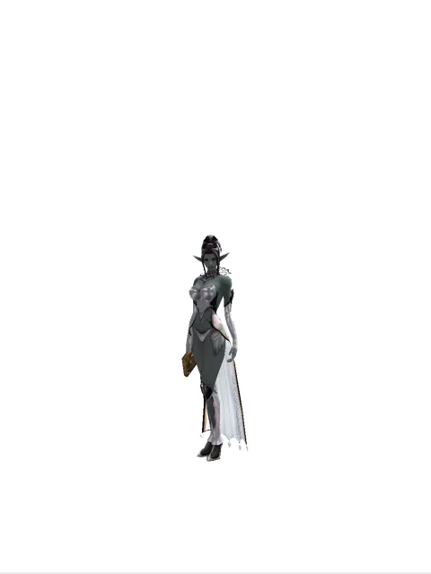 Ancient Reagent on a female Dark Elf, front view