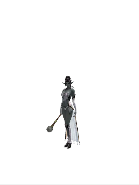 Proof of Revenge on a female Dark Elf, front view