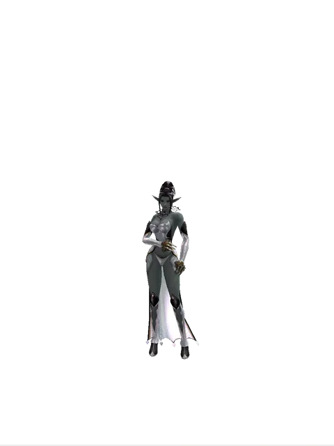 Fist of Butcher on a female Dark Elf, front view