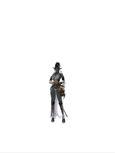 Vesper Fists on a female Dark Elf, front view