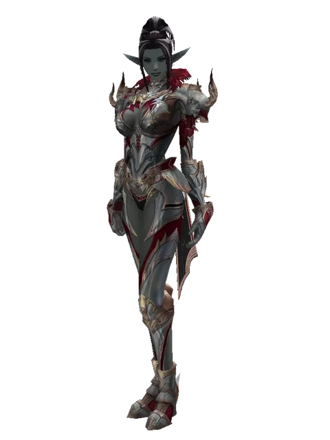 Dynasty [Force Master] (heavy armor) on a female Dark Elf, front view