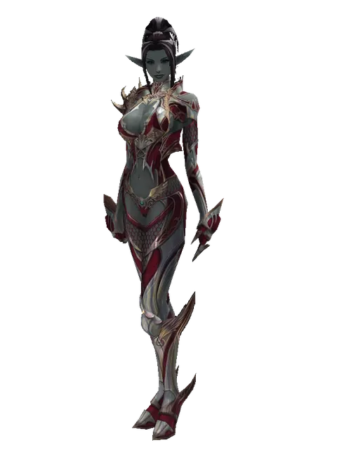 Dynasty Jeweled [Enchanter] (light armor) on a female Dark Elf, front view
