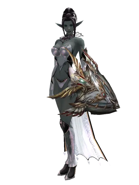 Dynasty Shield en Elfo oscuro (mujer), vista frontal