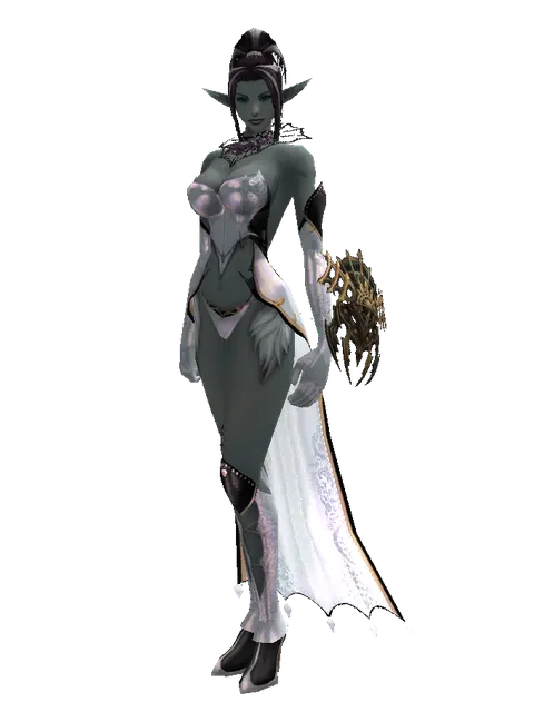 Vesper Sigil on a female Dark Elf, front view