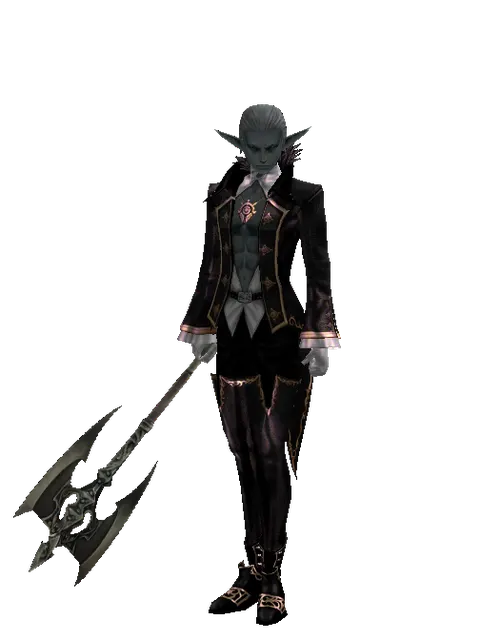 Deadman's Glory on a male Dark Elf, front view