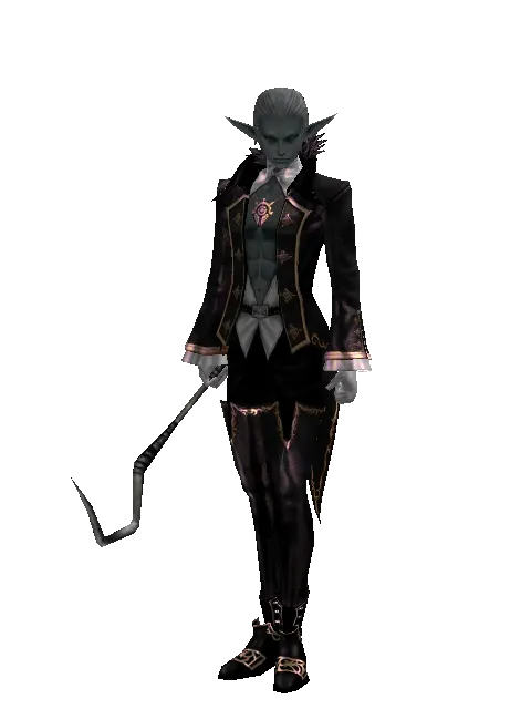 Heavy Chisel on a male Dark Elf, front view