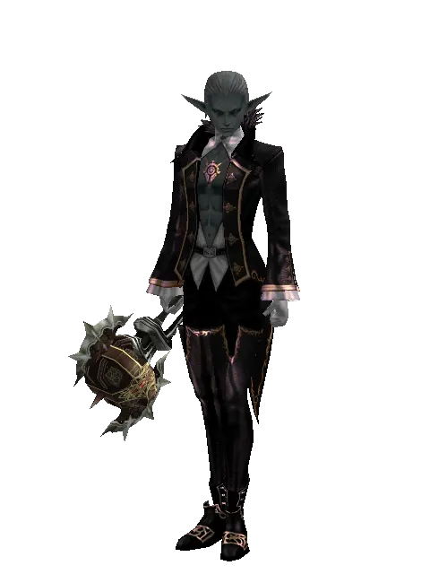 Icarus Hammer on a male Dark Elf, front view