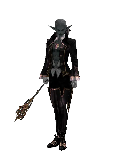 Vesper Mage Blunt on a male Dark Elf, front view