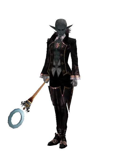 O Stick - 30-day limited period on a male Dark Elf, front view