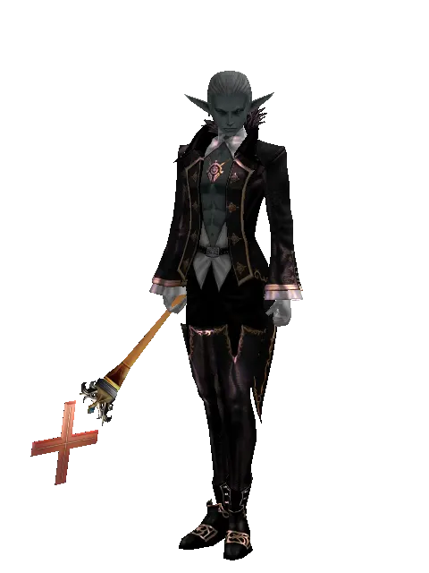 X Stick - 30-day limited period on a male Dark Elf, front view