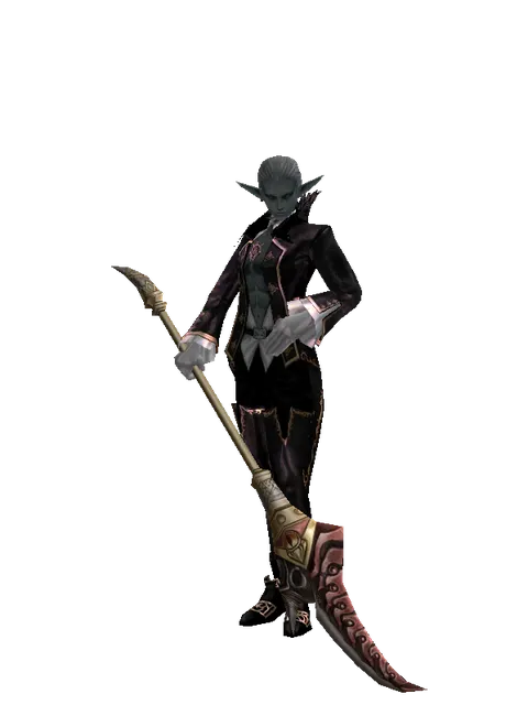 Karik Horn on a male Dark Elf, front view