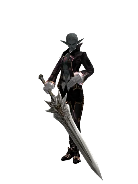 Heaven's Division on a male Dark Elf, front view
