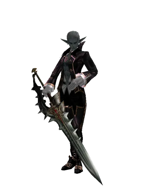 Icarus Heavy Arms on a male Dark Elf, front view