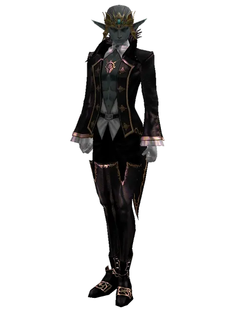 AE Karm on a male Dark Elf, front view