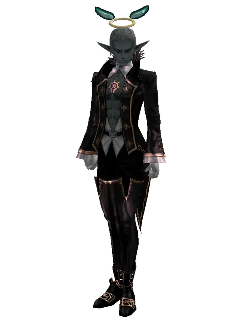 Angel Halo (?) on a male Dark Elf, front view