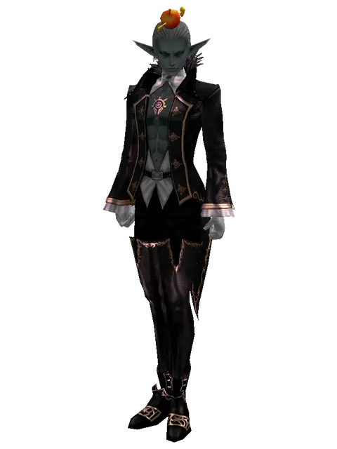 Apple Hat (?) on a male Dark Elf, front view