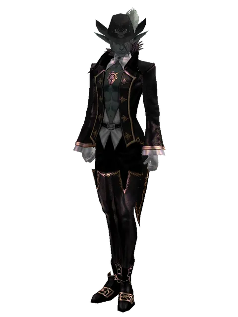 Archer Hat (?) on a male Dark Elf, front view