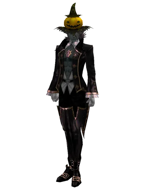 Halloween Hat on a male Dark Elf, front view