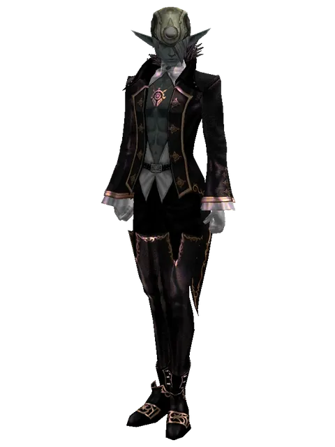 Mining Hat (?) on a male Dark Elf, front view