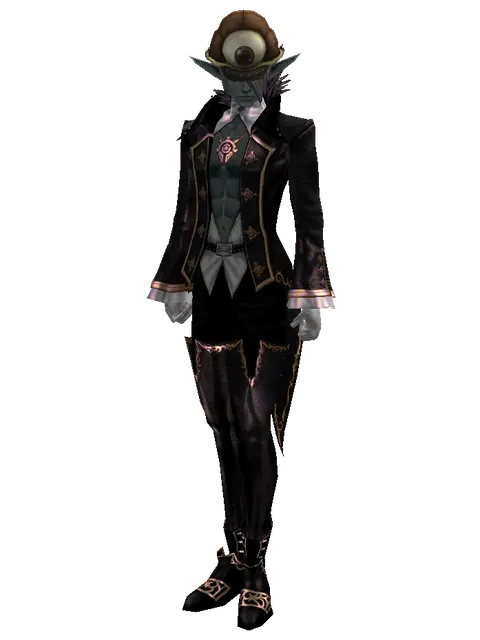 Monster Eye Hat - 30-day limited period on a male Dark Elf, front view