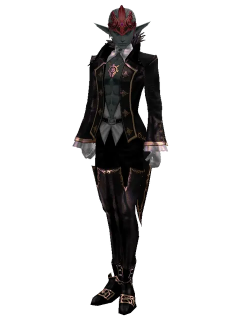 Dion Circlet of Valor (?) on a male Dark Elf, front view