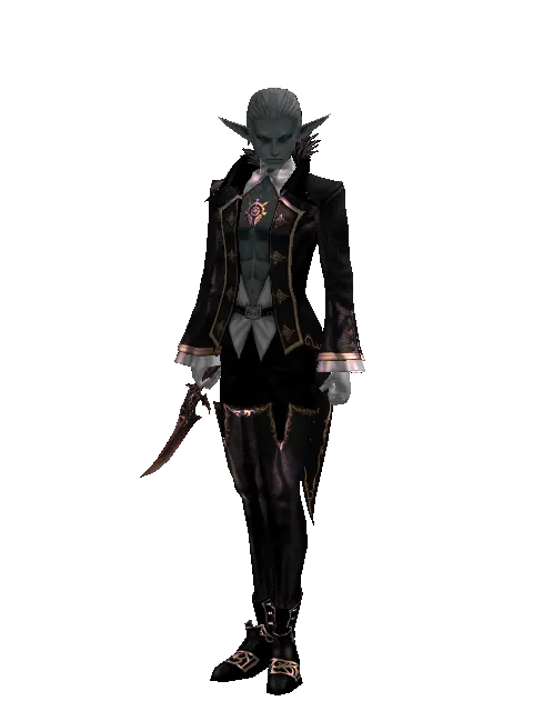 Doom Dagger on a male Dark Elf, front view