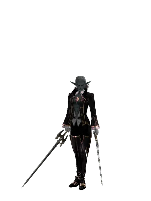 Keshanberk*Keshanberk on a male Dark Elf, front view