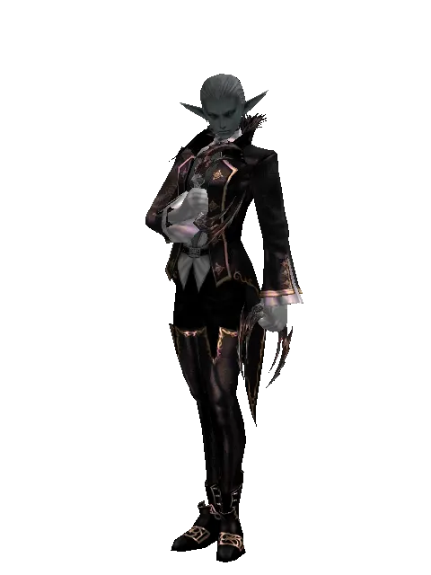 Blood Tornado on a male Dark Elf, front view