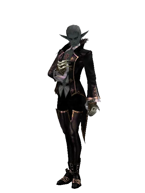 Fist of Butcher on a male Dark Elf, front view