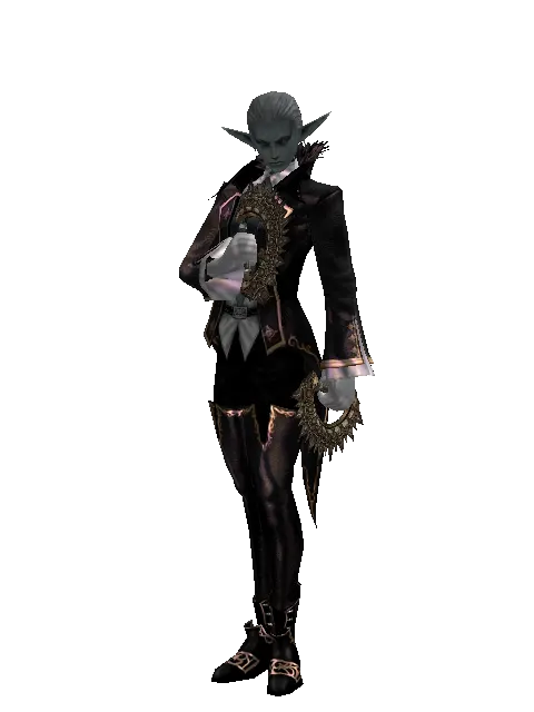 Knuckle Duster on a male Dark Elf, front view