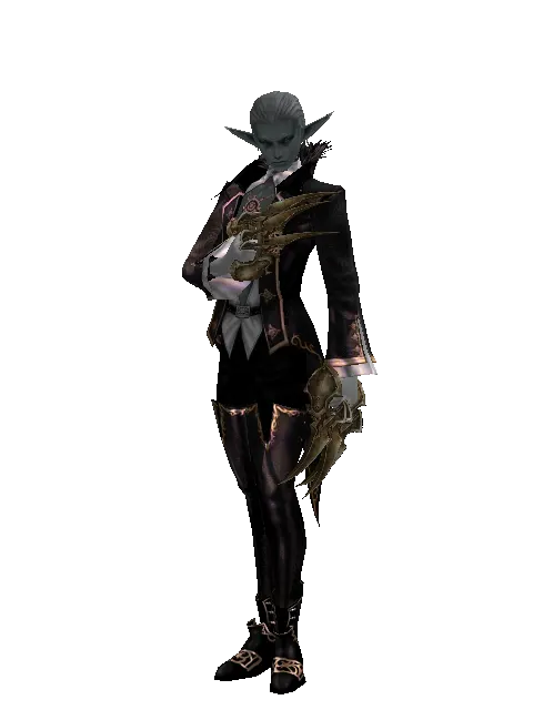Traveler's Jamadhr on a male Dark Elf, front view
