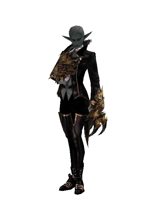 Vesper Fists on a male Dark Elf, front view