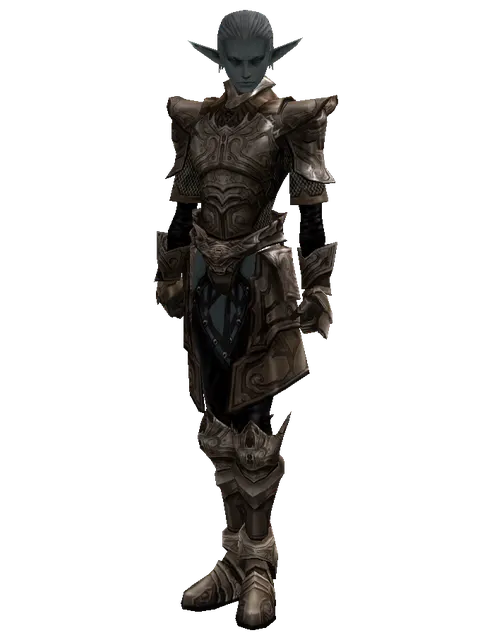 Compound Set on a male Dark Elf, front view