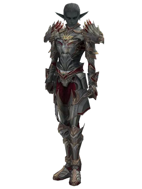 Dynasty [Bard] (heavy armor) on a male Dark Elf, front view