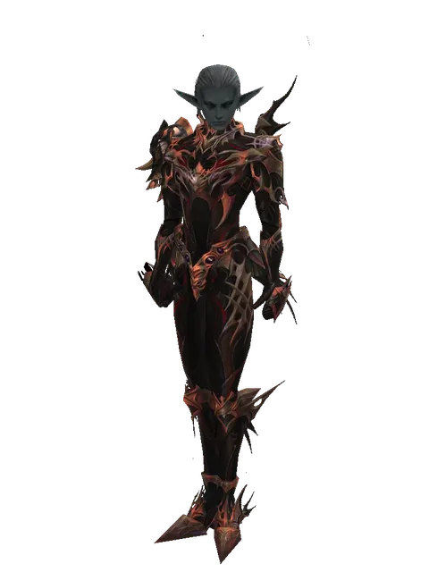 Vesper (light armor) on a male Dark Elf, front view