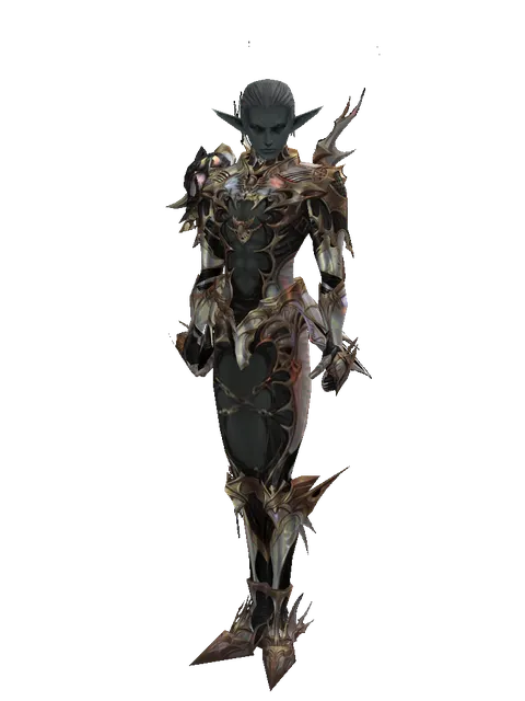 Noble Vesper (light armor) on a male Dark Elf, front view