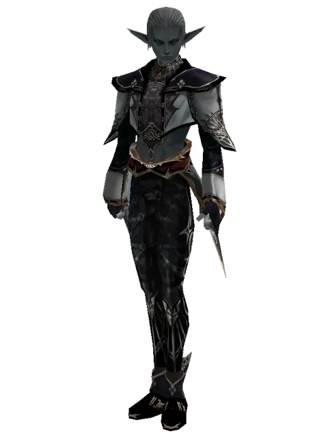 Tallum Set on a male Dark Elf, front view