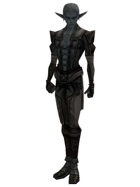 No Name (robe) on a male Dark Elf, front view